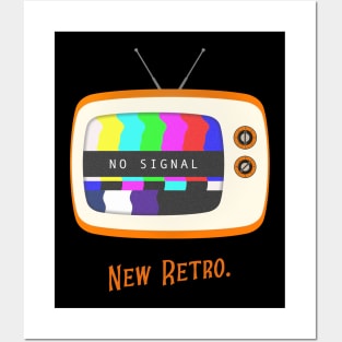 No Signal Retro TV Color Bars Vintage Classic Go Retro Graphic Retro Posters and Art